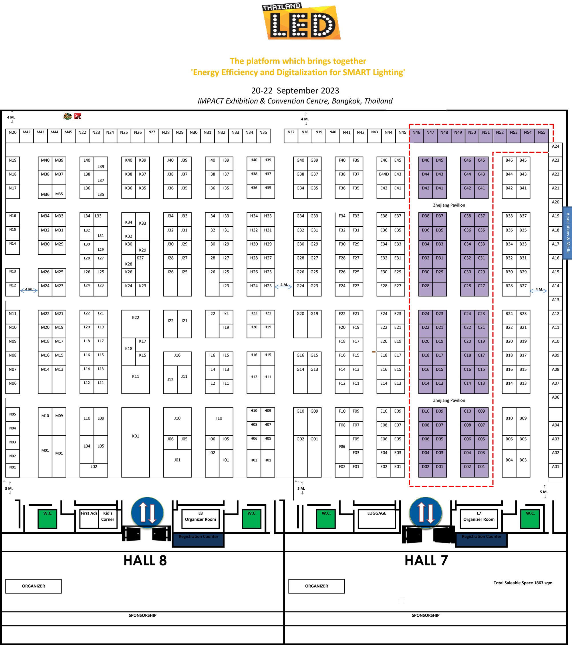 Floor Plan LED Expo Thailand